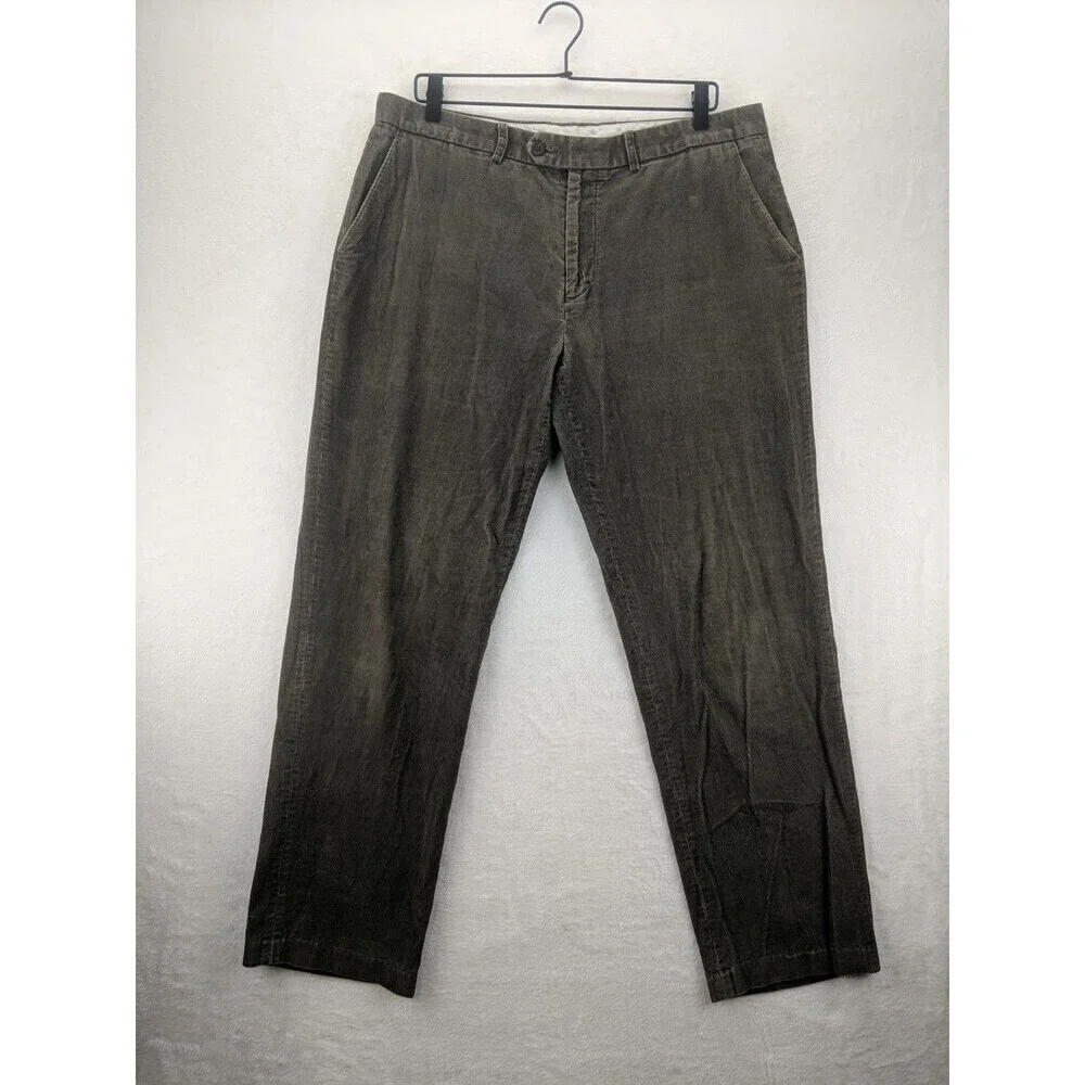 LAUREN Ralph Lauren Corduroy Pants Men 34x32 Brown Pin Whale Preppy Y2K Casual